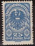 Austria - 1919 - Post Horn - 25 H - Azul - Austria, Post Horn - Scott 209 - 0